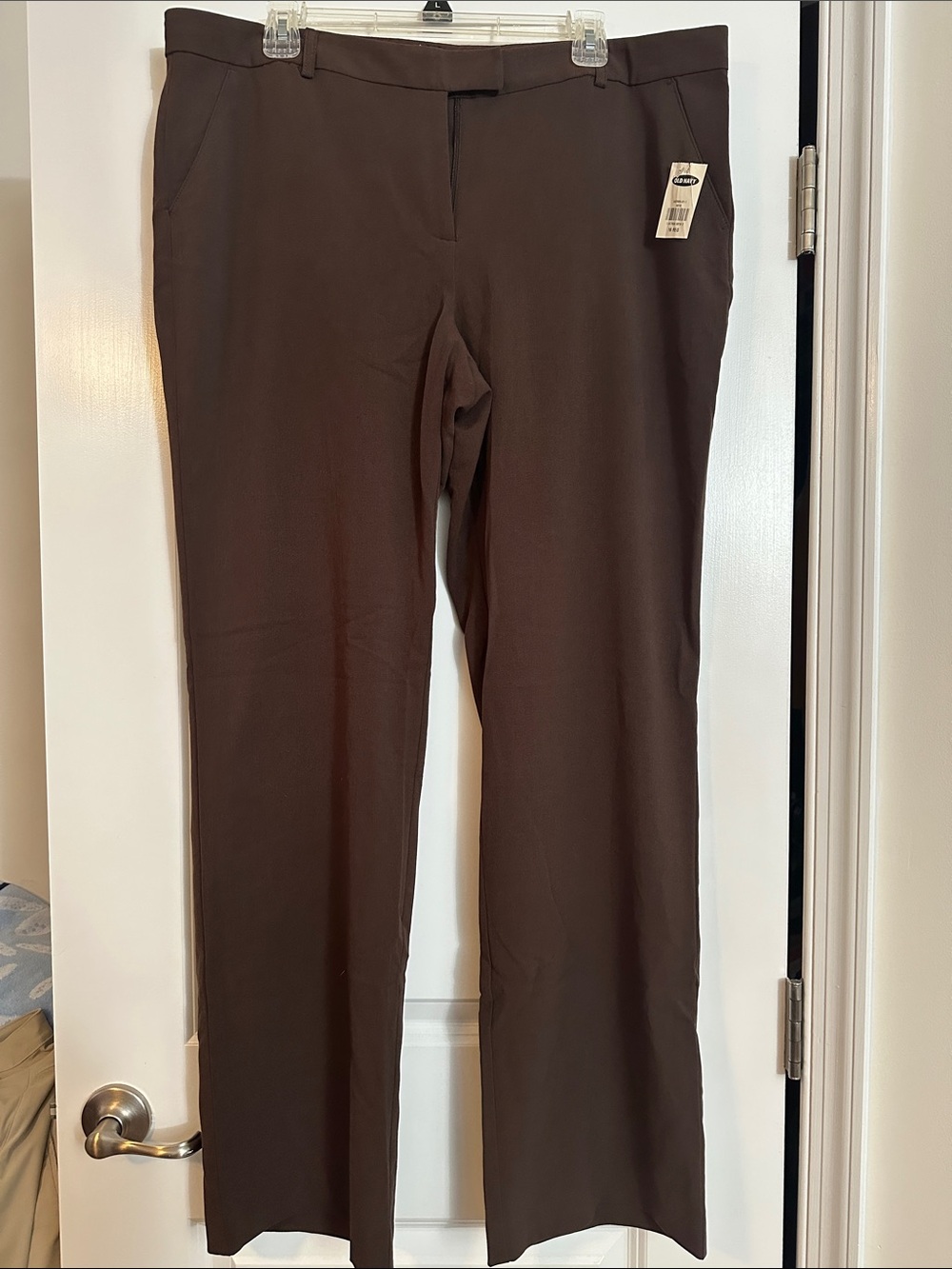 Old Navy Chocolate Brown Straight-Leg Pants